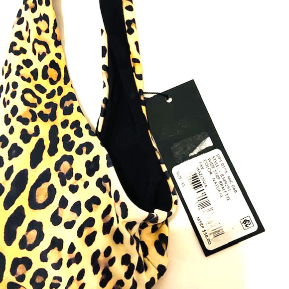 Giana Bini Leopard Bikini Top XS - Picture 3 of 6